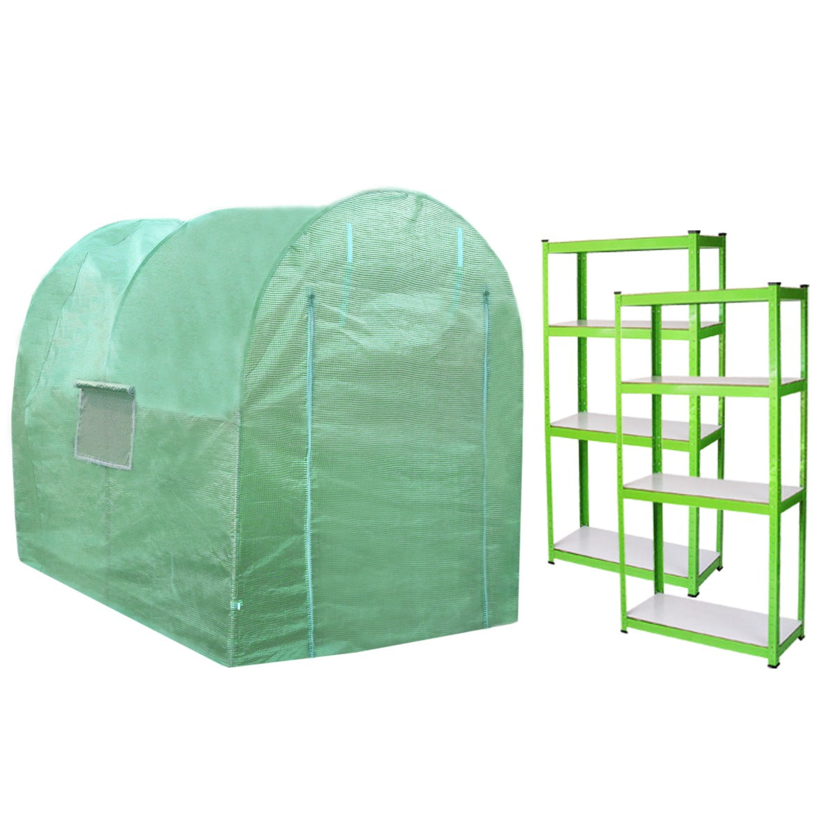 Polytunnel 19mm 2.5m x 2m mit Regale